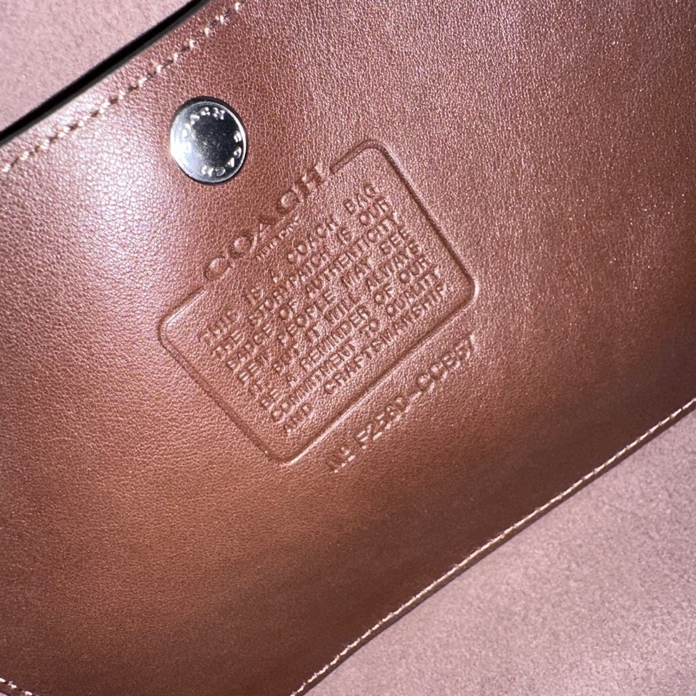 NWT Coach New York Brown Leather Shoulder Bag Genuine Full Grain Leather - Picture 10 of 12